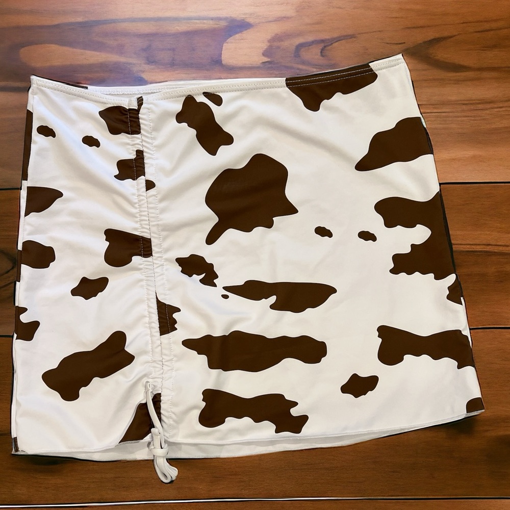 COW‎ PRINT COVER UP SKIRT SIZE LARGE
